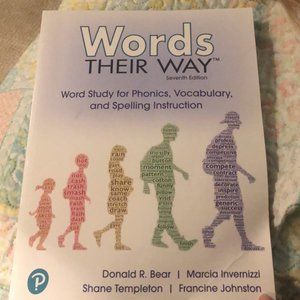 "words their way" textbook